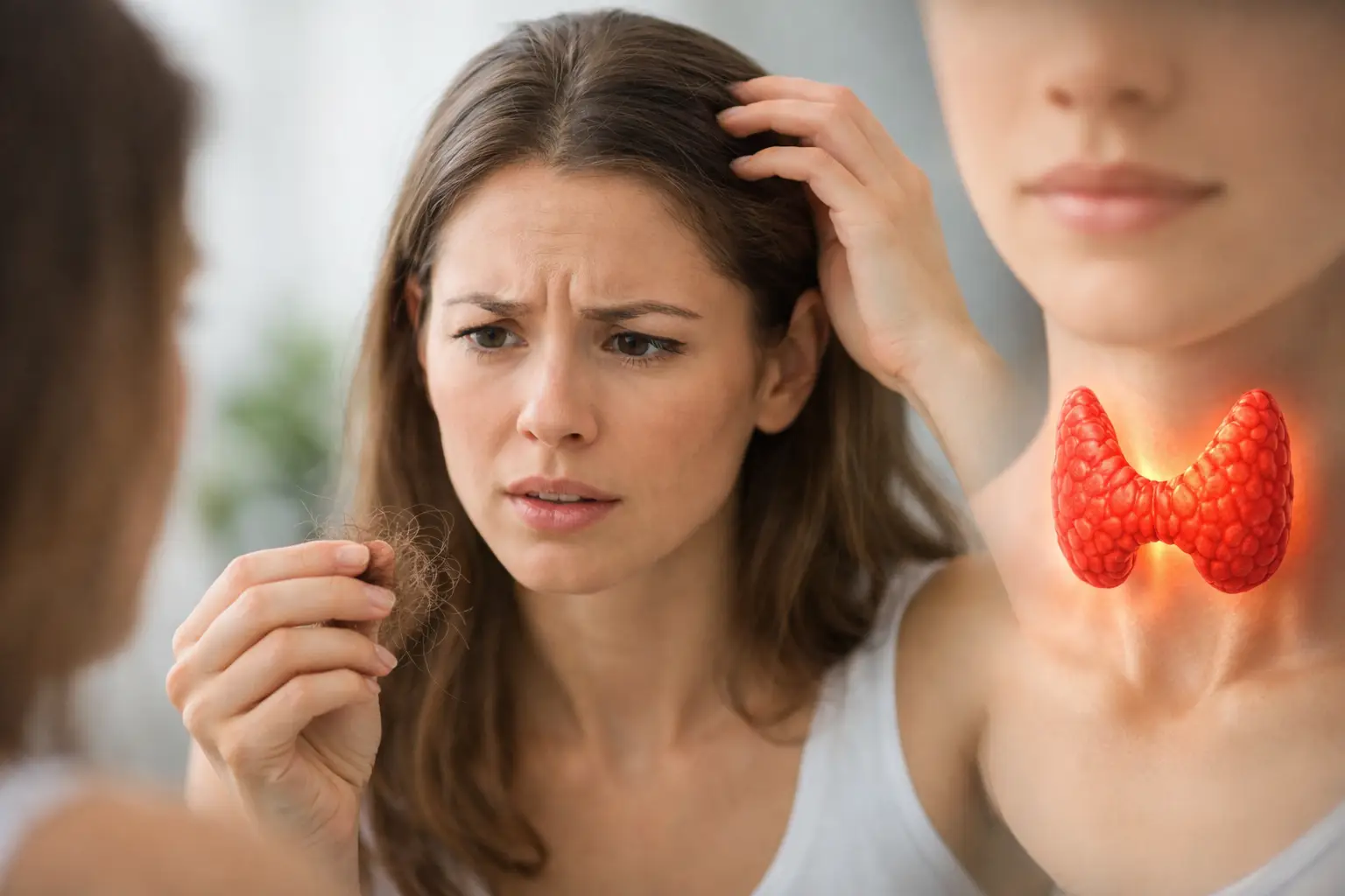 tireoide alterada da queda de cabelo
